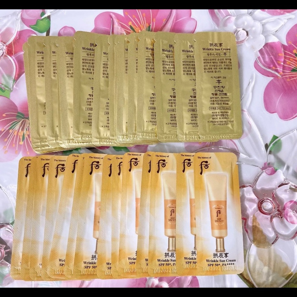 The History Of Whoo Wrinkle Sun Cream 26pcs(Total 26ml) + Gift 🎁